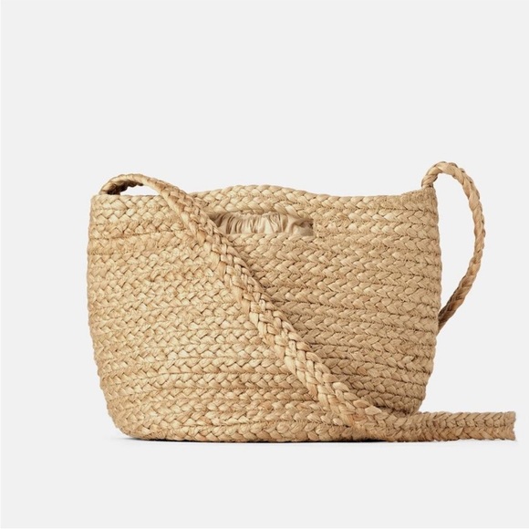 Zara Handbags - Zara Natural Jute Tote Bag